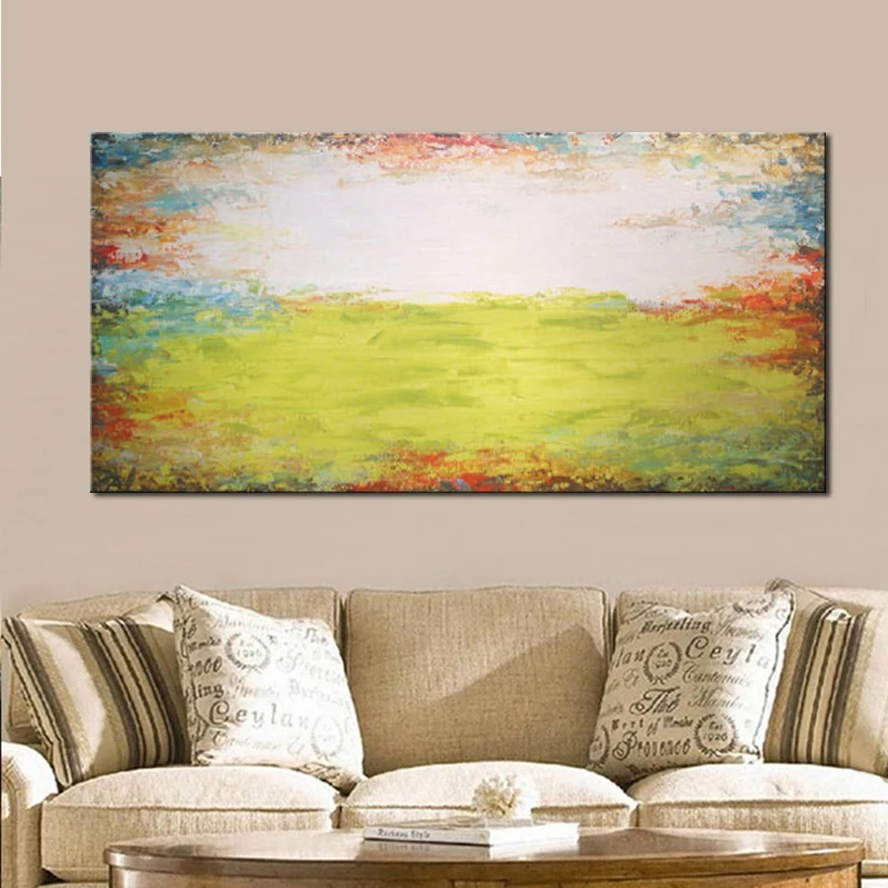 Ручная роспись Современная искусственная кожа для спальни декоративный