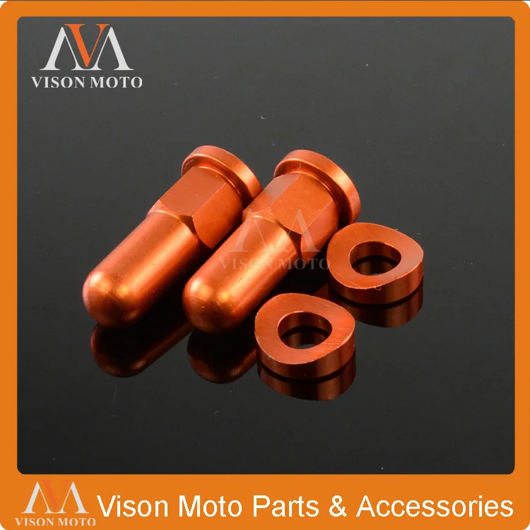 Оранжевый MX обод блокировки покрывает гайки шайбы безопасности болты для KTM EXC EXCF