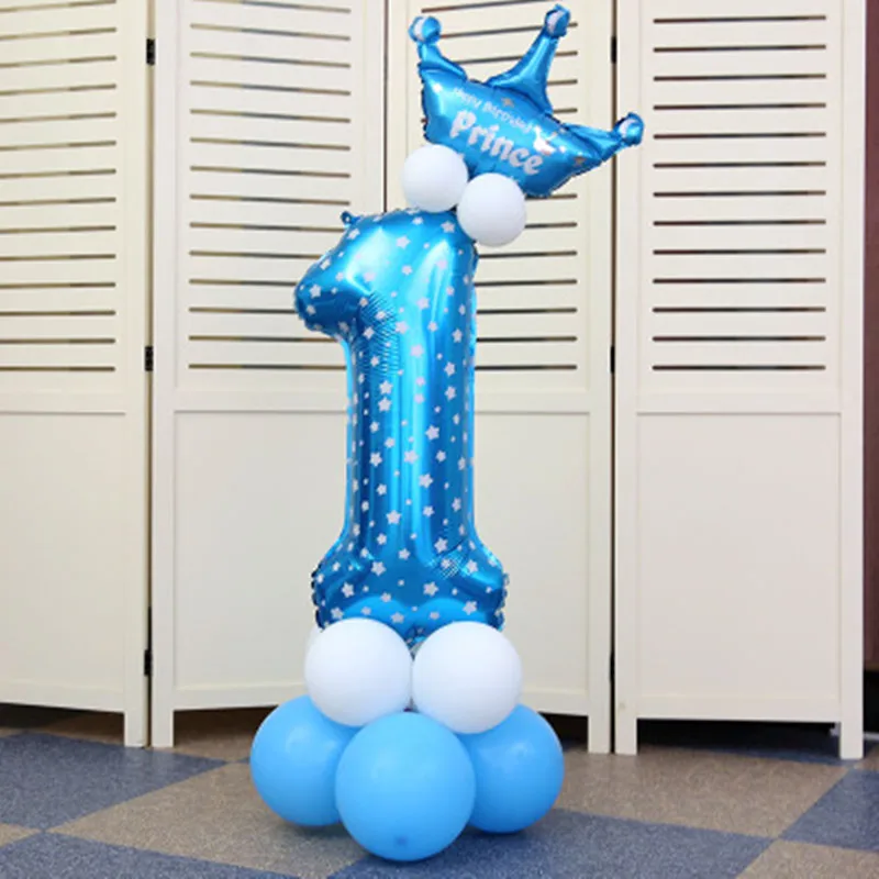 30 дюймов номер 61 фольгированные воздушные шары украшения для вечеринки на день