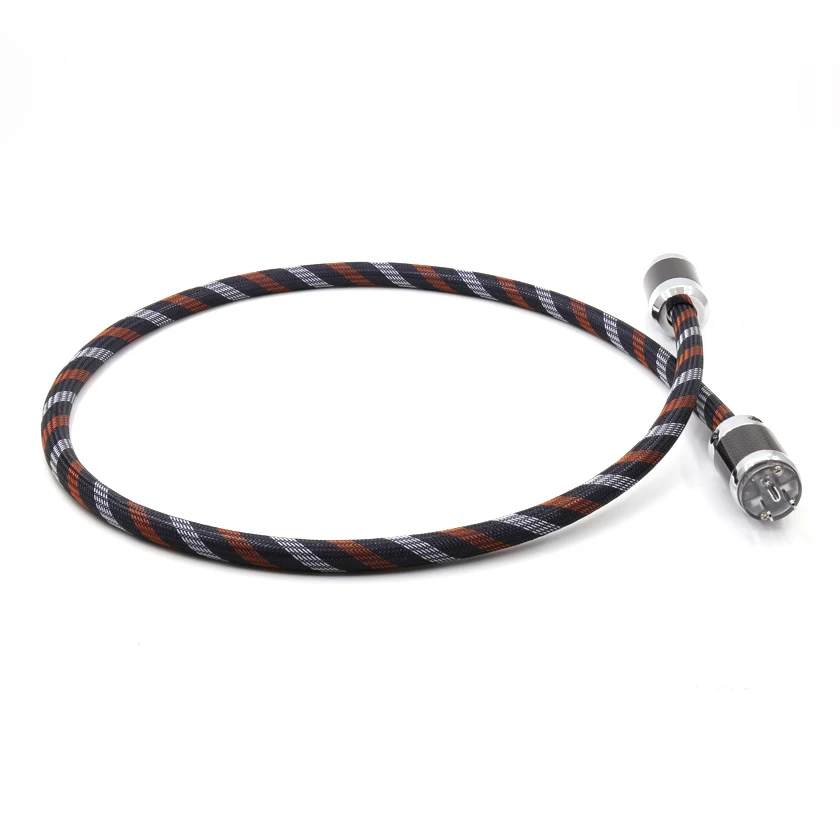 

Hifi Audio US AC Power Cable Carbon Fiber Rhodium Plug power cable carbon fiber