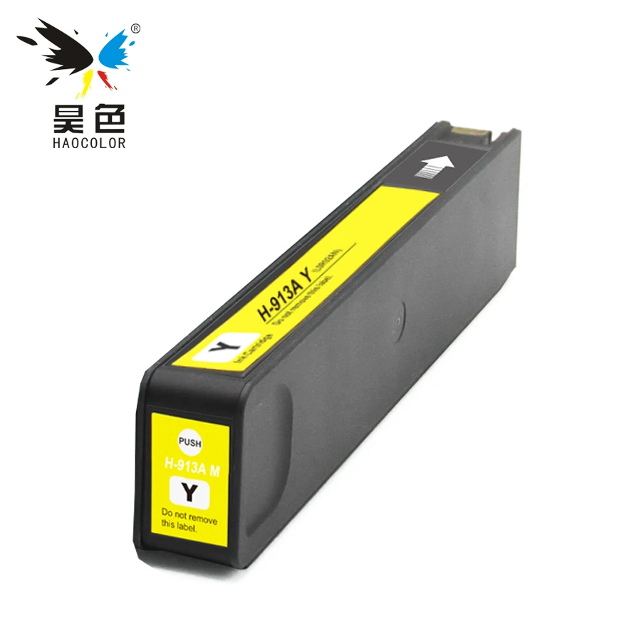 Оригинальные картриджи HAOCOLOR 913 913A HP913 HP913A с восстановленным пигментом желтого