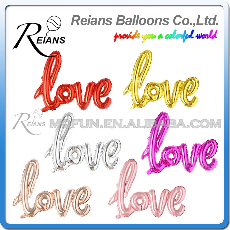 REIANS LOVE letters воздушный шар из алюминиевой фольги с гелием романтические