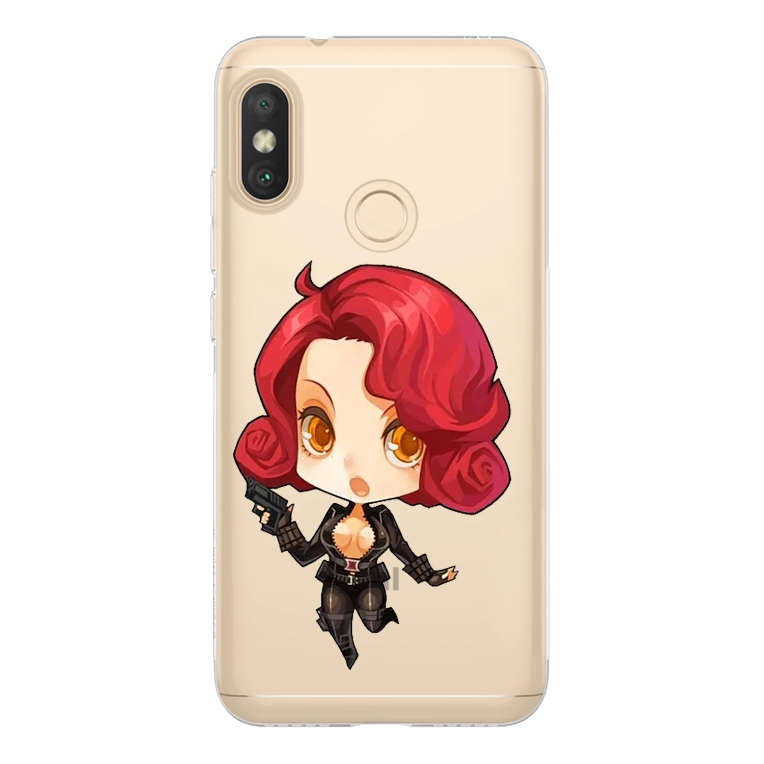 Чехол для Xiaomi Mi A2 Lite мягкий силиконовый чехол из ТПУ с изображением Железного