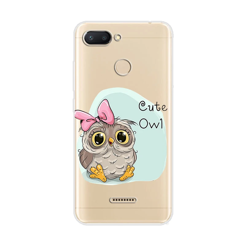 Чехол ciciber с милым животным совом для Xiaomi Redmi 6 5 4 3 A X S Plus Pro S2, чехлы для телефонов Redmi Note 7 6 5 4 3 X A Pro из мягкого ТПУ