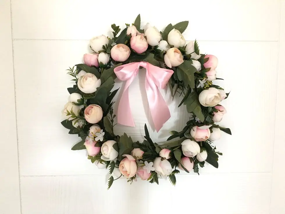 Венок из роз искусственное украшение шелковые цветы ручной работы для свадьбы