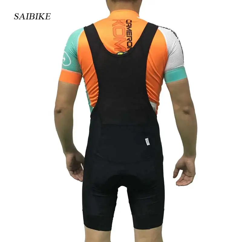 SaiBike велосипедные шорты с нагрудником мужские летние облегающие профессиональные велосипедные шорты полностью черные велосипедные шорты Одежда для шоссейного велосипеда