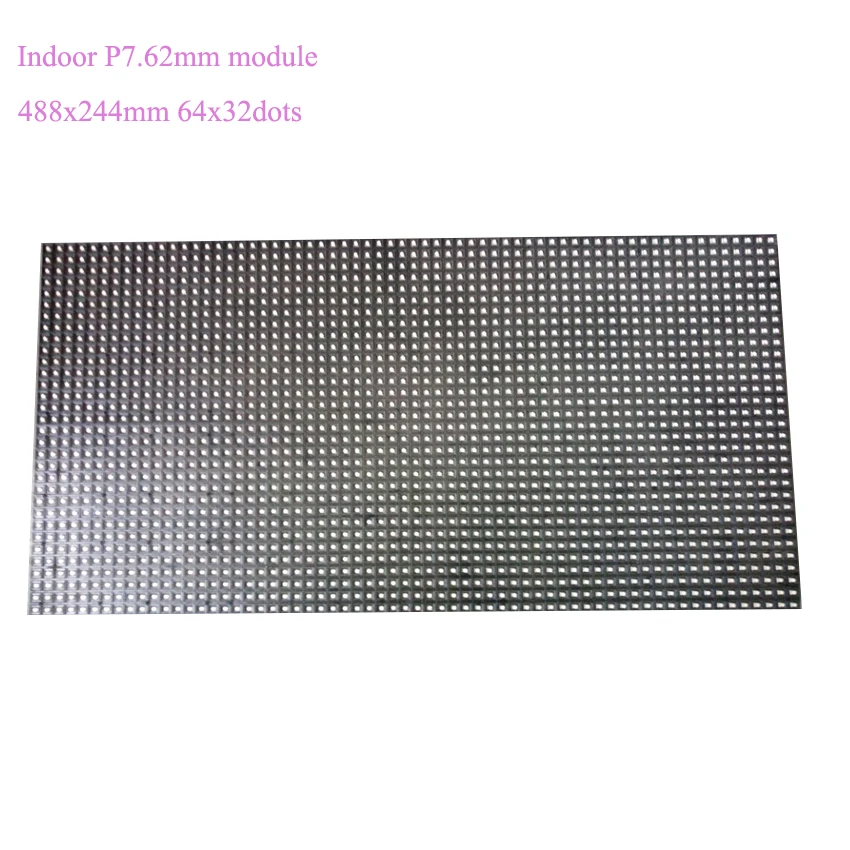 Комнатный P7.62 светодиодный модуль SMD 64x32 пикселя RGB полноцветная 7 62 мм ная панель