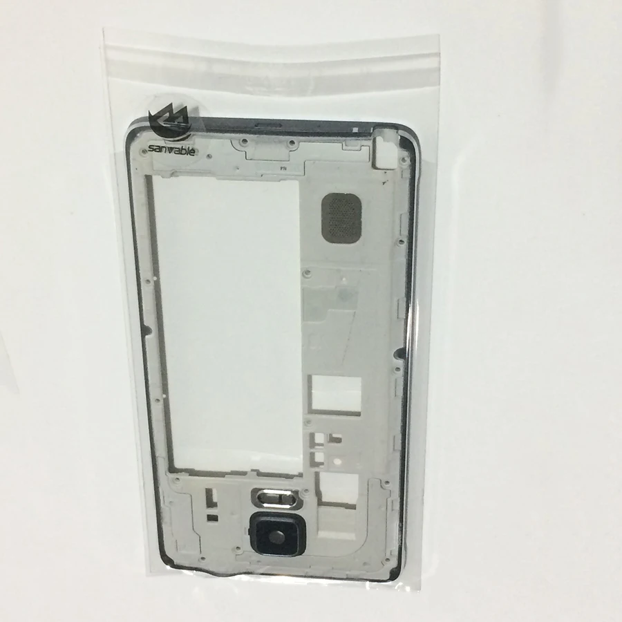 10 шт. Бесплатная доставка DHL Новая пластина средней рамы с ободком для Samsung Galaxy Note 4