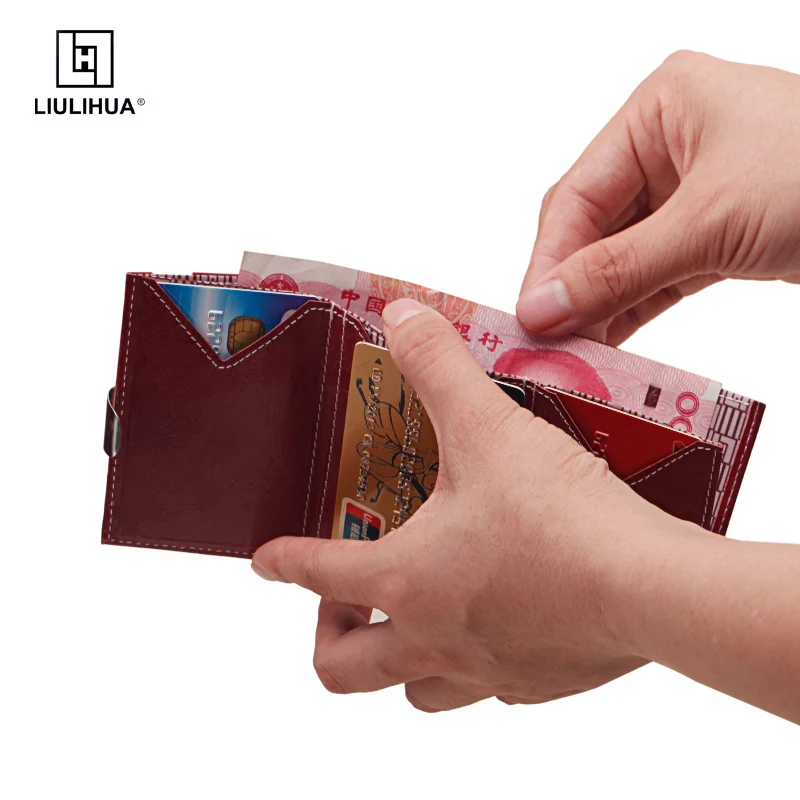 LIULIHUA горячая распродажа натуральная кожа держатель для кредитных карт LLH унисекс