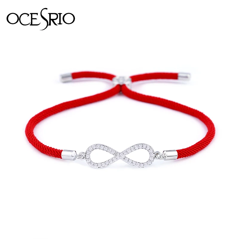 OCESRIO новые циркониевые золотые браслеты для женщин и девушек браслет с красной