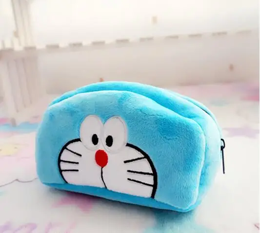 doraemon 1 шт. 18 см мультфильм Ститч Кумамото медведь Тоторо doraemon креативный милый плюшевый пенал Чехол призовая мягкая игрушка - Цвет: doraemon