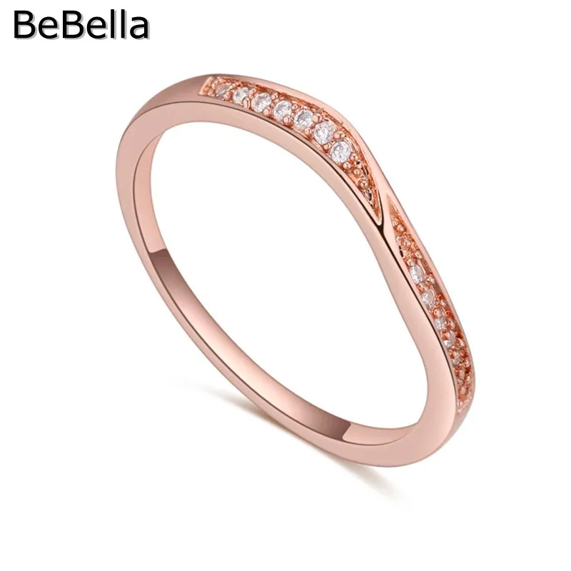 Кольцо BeBella с имитацией бриллиантов геометрической формы сделанное из