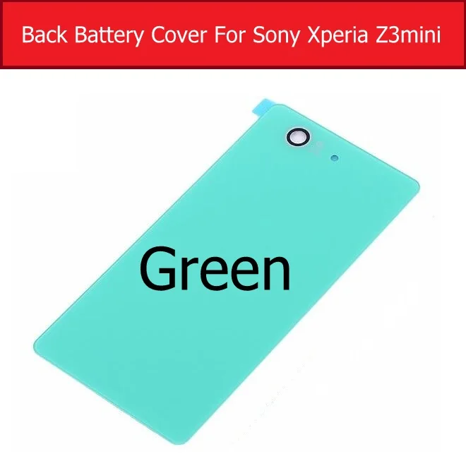 Задняя крышка батарейного отсека стеклянная для Sony Xperia z3 mini/Compact M55W D5803 D5833 чехол + 1