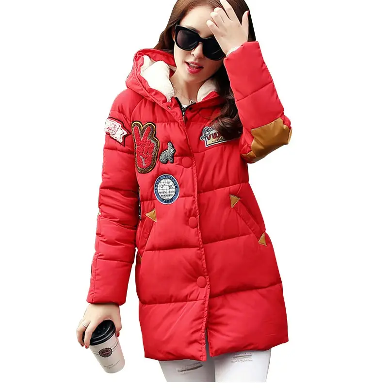 Новинка зимняя женская хлопковая куртка длинные толстые парки женское Модное