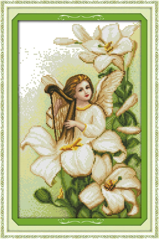 

Lily Angel cross stitch kit people 18ct 14ct 11ct count print canvas stitches embroidery DIY handmade needlework