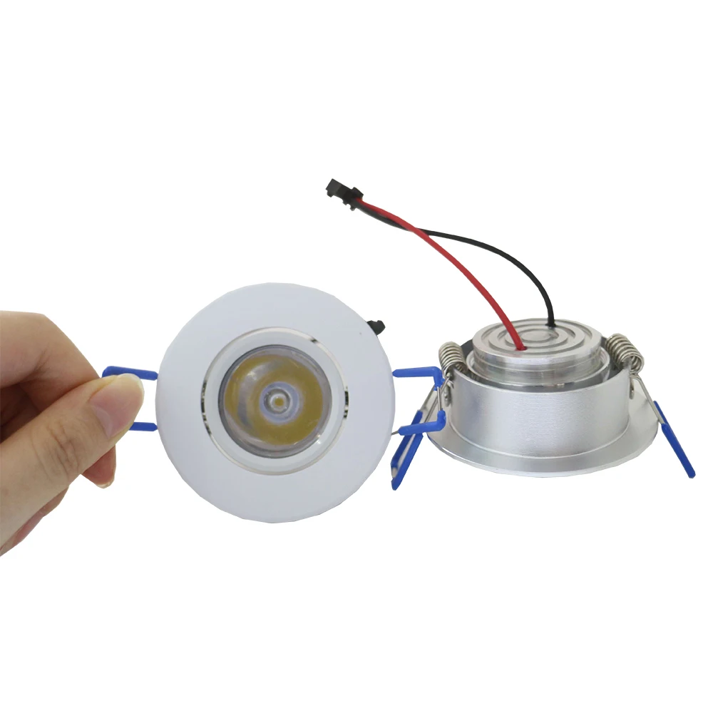 Светодиодный потолочный светильник 3 Вт встраиваемый 110 В 220 2700 к теплый белый 3000 К