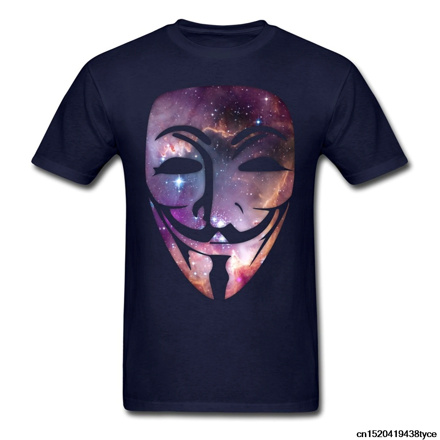 Возьмите фильм футболки Мужская пространство анонимный экипажа шеи 100% хлопок