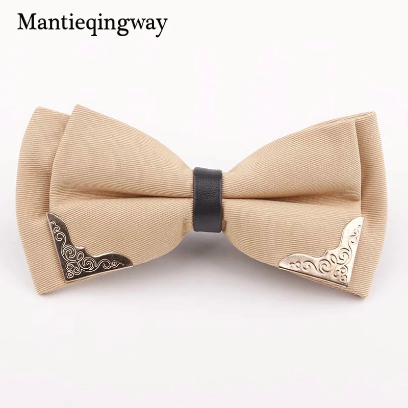 Мужской галстук бабочка mantieqingway однотонный деловой из полиэстера 6 см|bow tie|brand bow