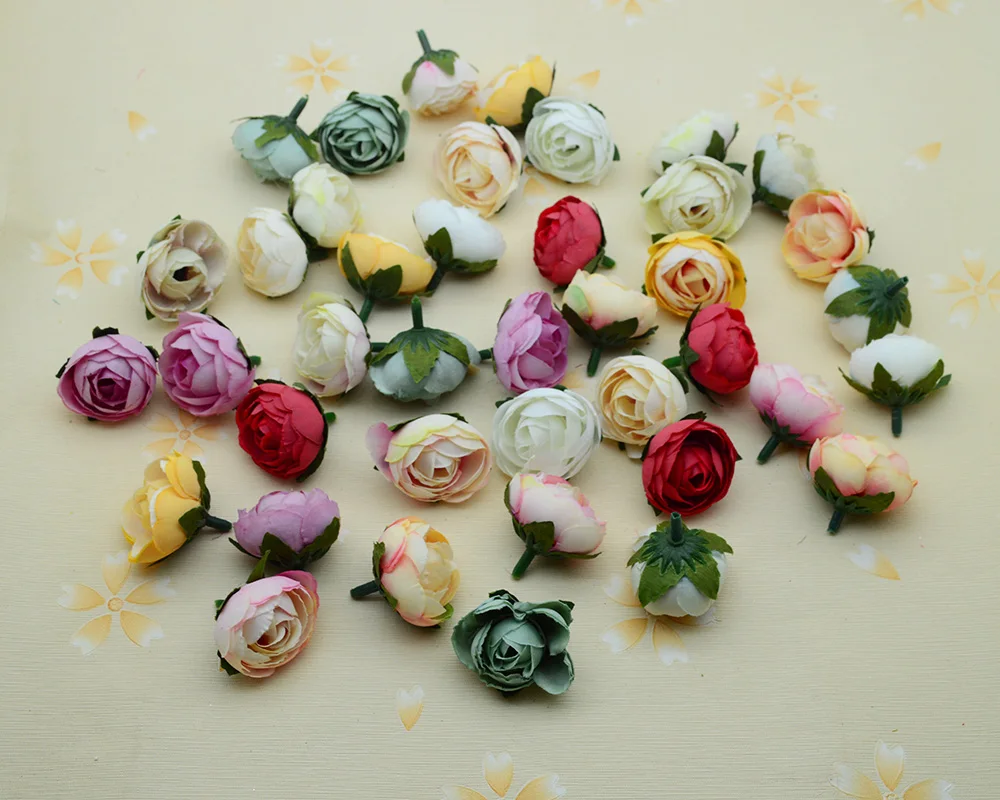 100 шт. разноцветные искусственные цветы для украшения дома свадьбы свадебные