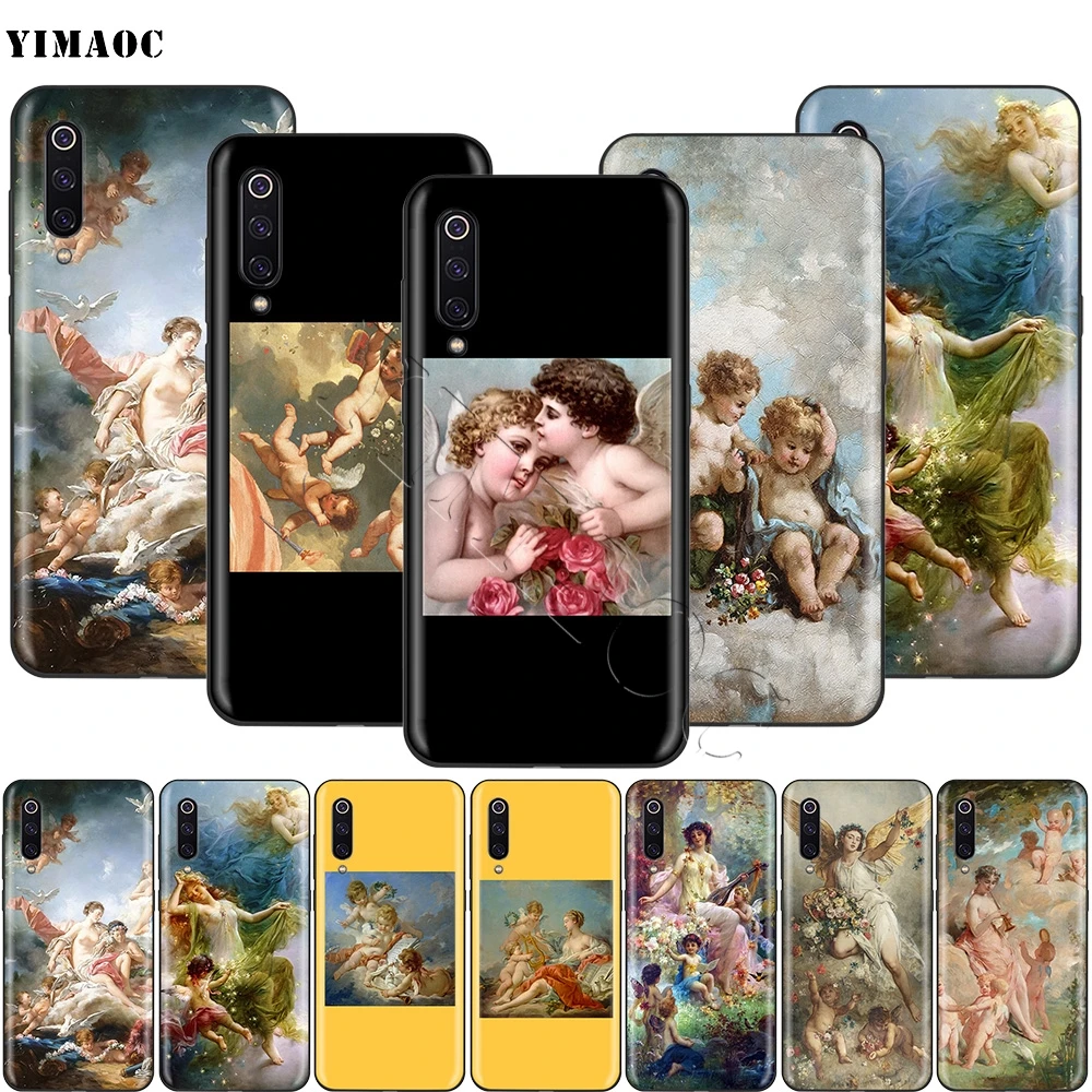 Силиконовый чехол YIMAOC Angel Cupid для Xiaomi Redmi Note 4 4x 4a 5 5a 6 8 Pro Prime Plus|Бамперы| |