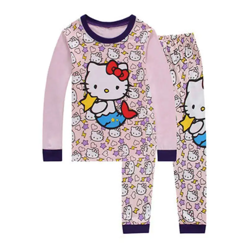 Color as shown Новинка; комплекты одежды из хлопка с длинными рукавами; детские пижамы для мальчиков; спортивный костюм с круглым вырезом и принтом с героями мультфильмов; одежда для детей 2-7 лет; LP033 - Цвет: Color as shown