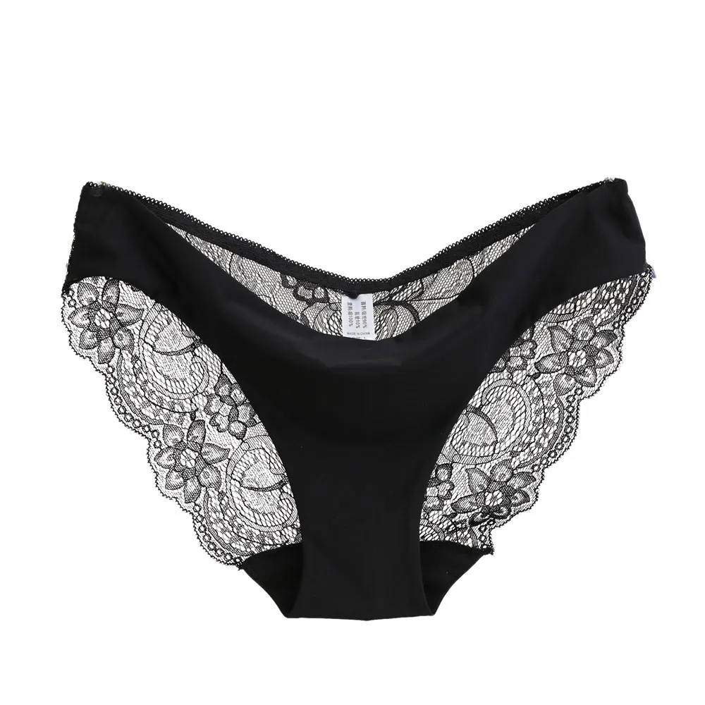 Women lace Panties Seamless soft and comfortable Cotton Panty Hollow briefs Underwear L50/0118