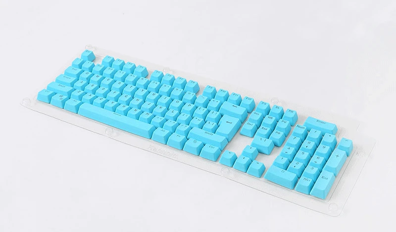 [HFSECURITY] OEM 104 клавиш с подсветкой PBT колпачки для механической клавиатуры Розовый Оранжевый Синий Зеленый цвет полупрозрачные колпачки для ключей - Цвет: SkypeBlue