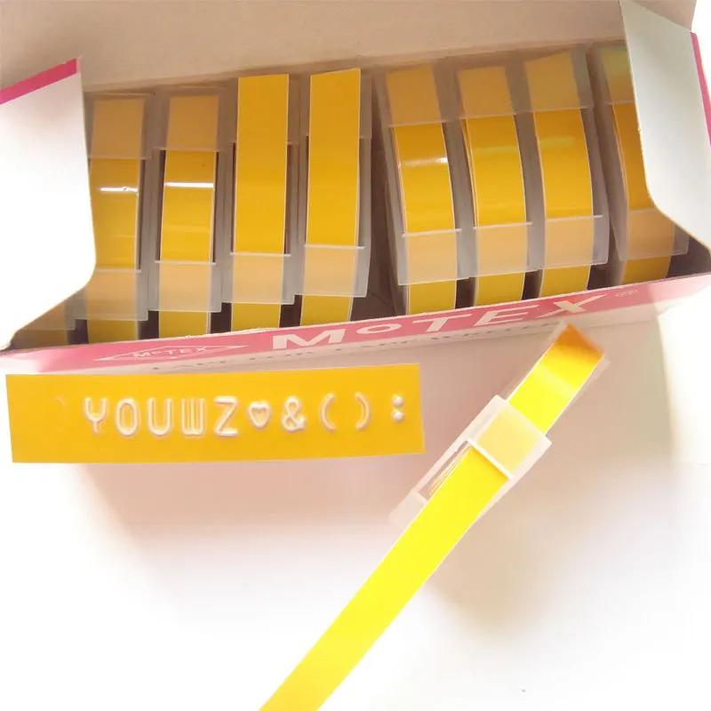 Жесткая самоклеящаяся ПВХ лента желтого цвета 5 шт. 9 мм аксессуары ручной работы