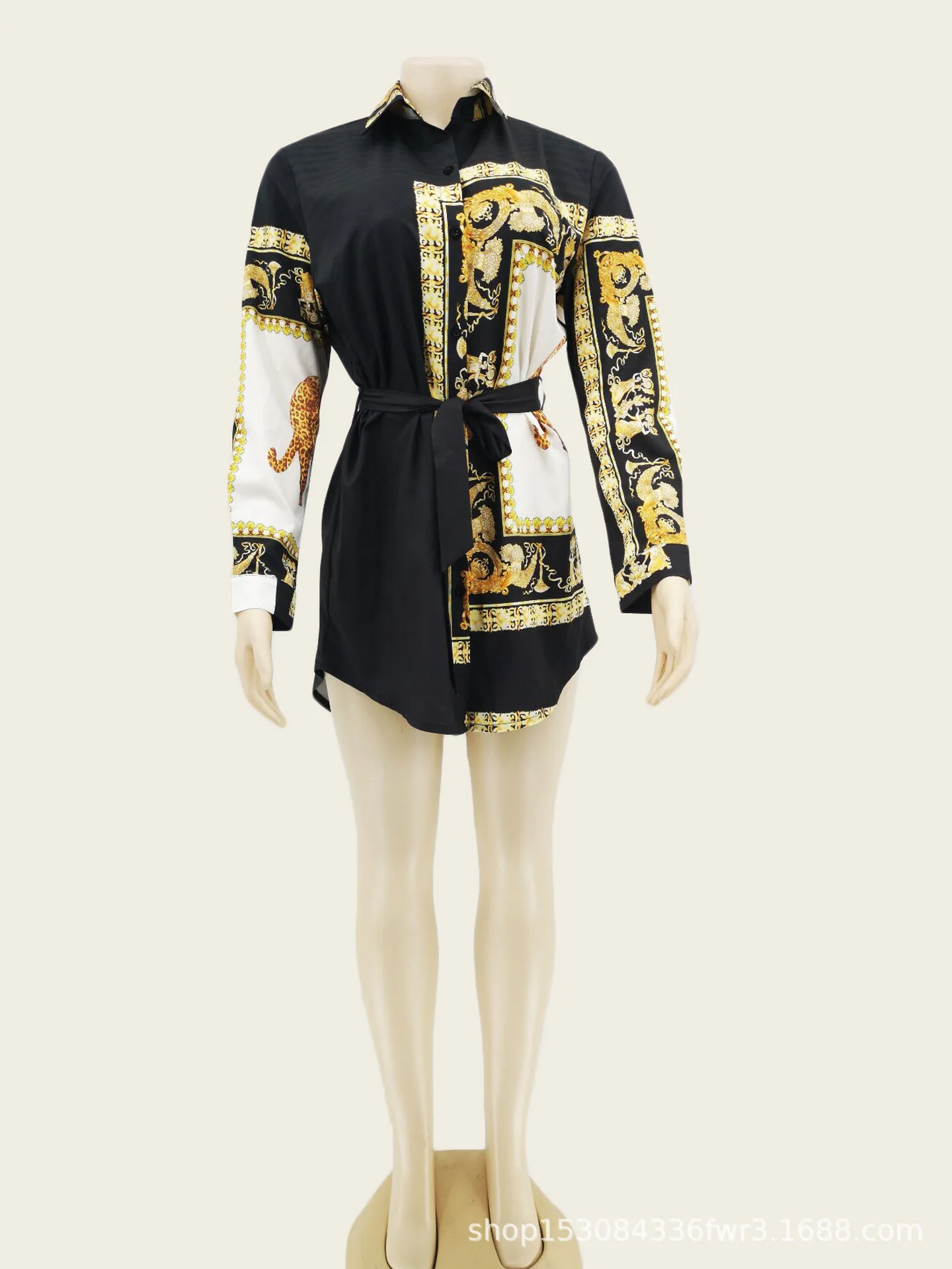 Горячая Распродажа 2019 стильная свободная длинная юбка-рубашка с цифровым