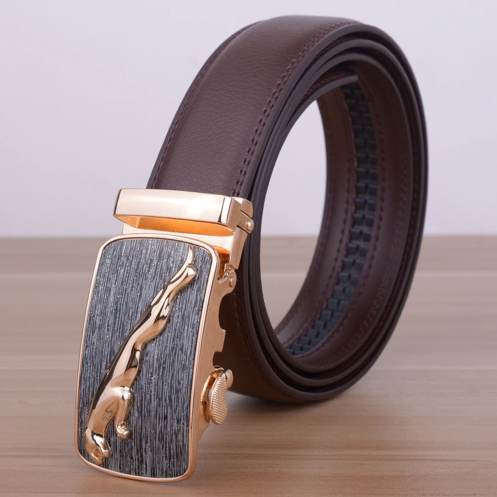 Мужские кожаные ремни с автоматической пряжкой длина 110 130 см|leather belts for men|leather