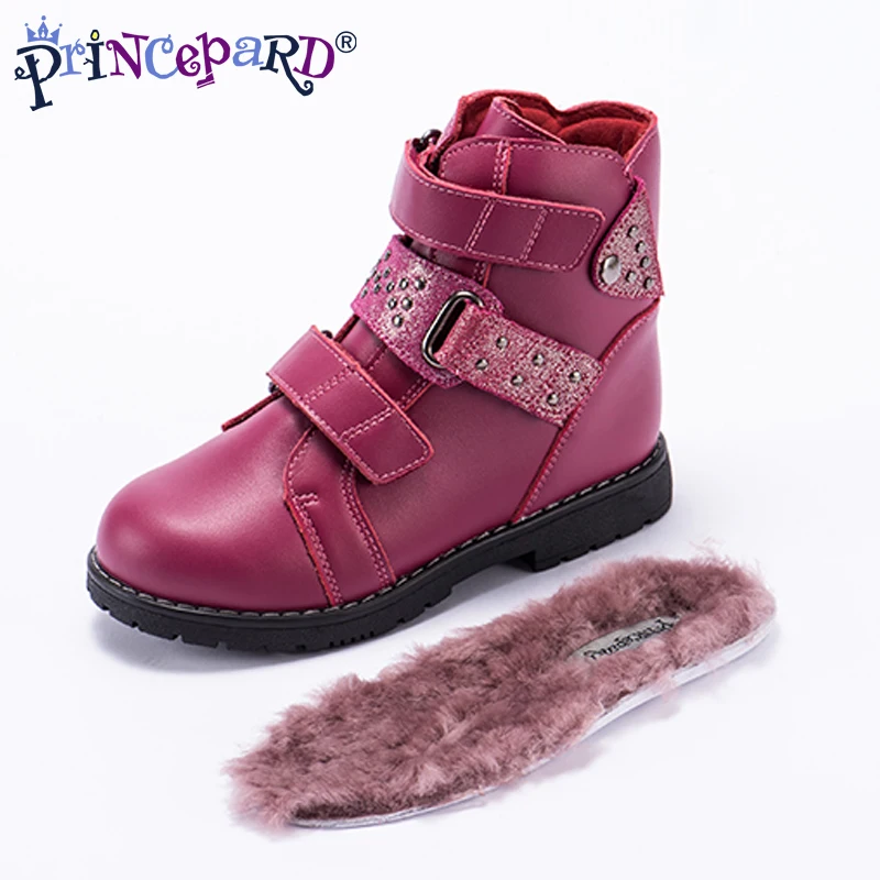 Новинка зимние детские ортопедические ботинки Princeprd для мальчиков и девочек