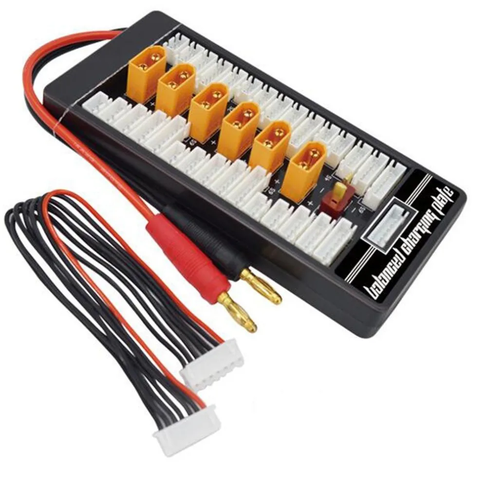 HotRc XT60 2 S 6 разъем Lipo батарея параллельная зарядка плата для RC IMAX B6 зарядное