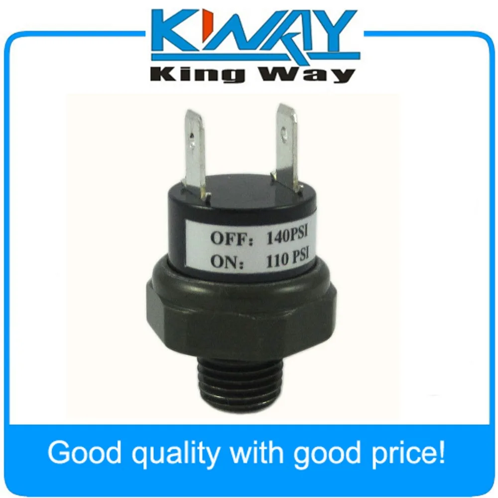 Переключатель давления воздуха для компрессора поезда номинальный 110/140 PSI 12V/24V
