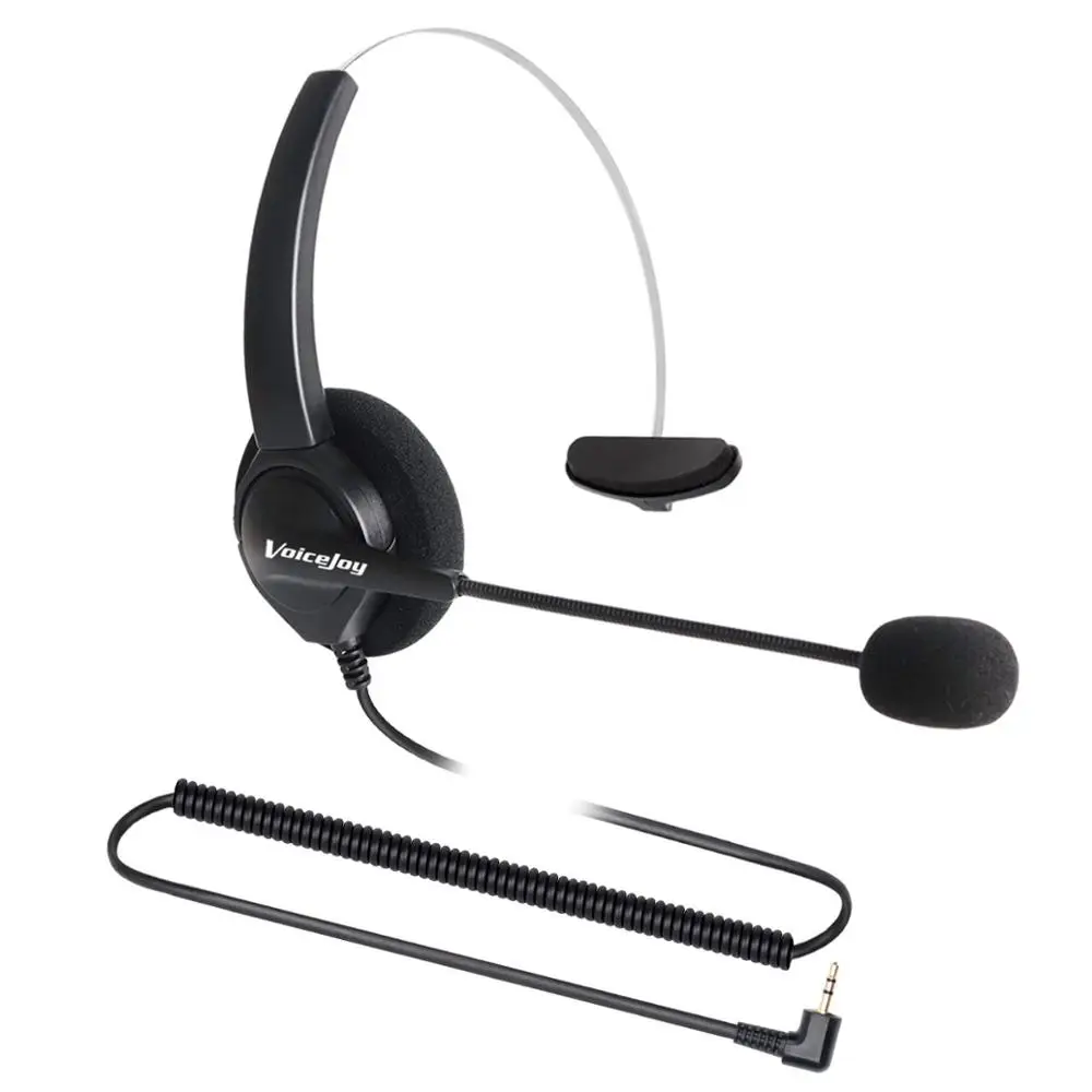 Штекер 2 5 мм гарнитура с шумоподавлением микрофон для телефонов CISCO Linksys SPA Polycom