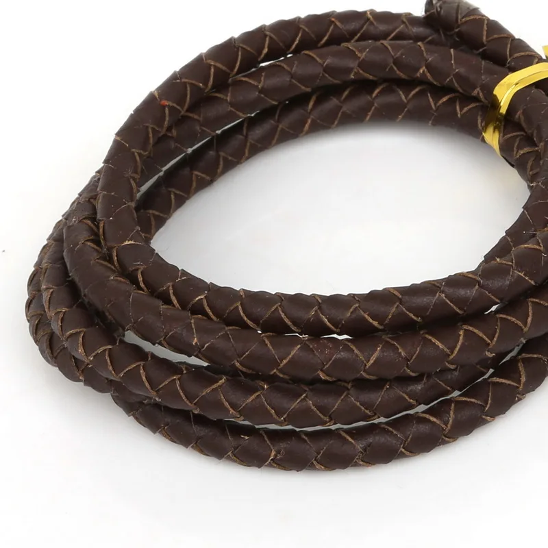 Лидер продаж 5 мм 1 м цветов круглая плетеная веревка из натуральной кожи шнур для