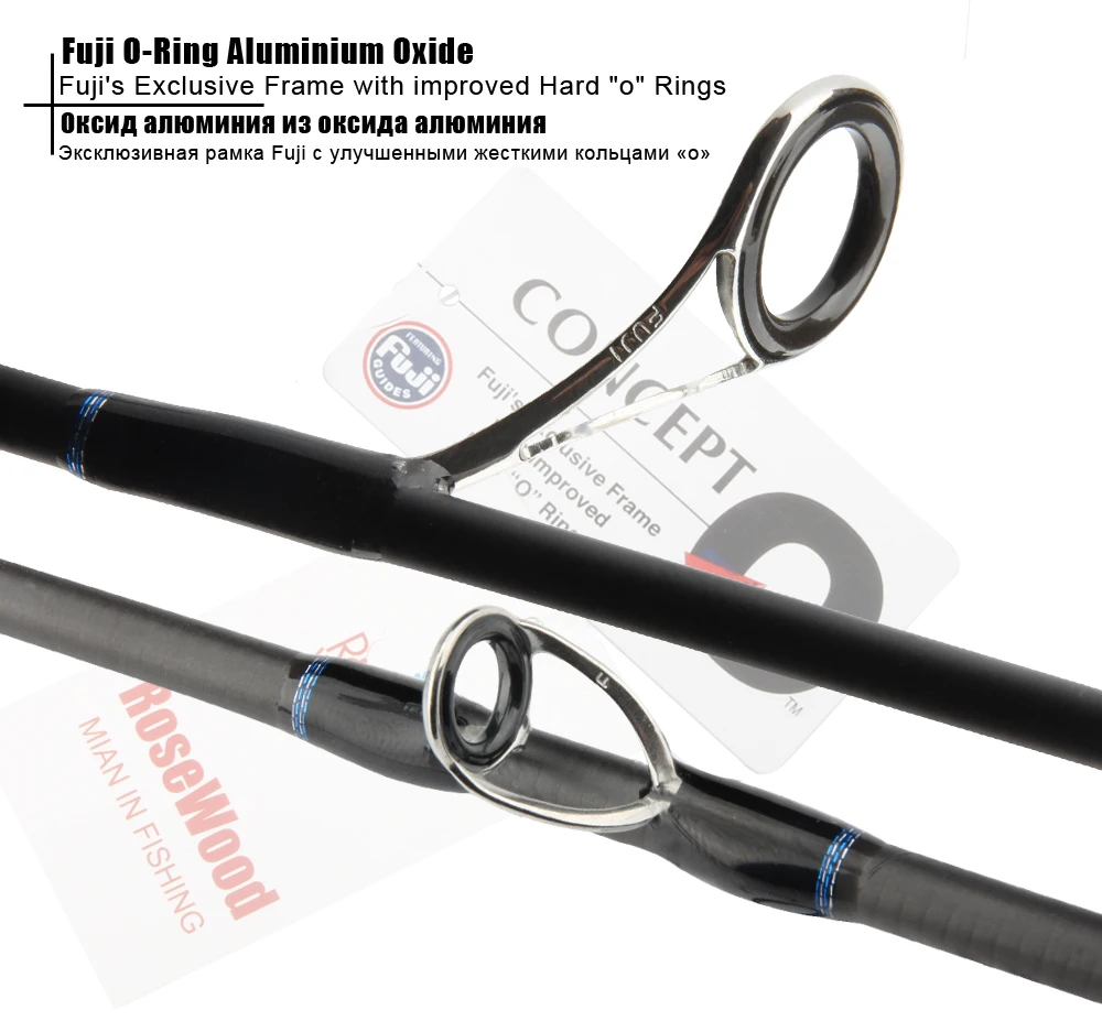 Палисандр 6' 1,8 м Fuji Сверхлегкий карбоновое литье спиннинг удочка с направляющими кольцами Fuji быстрое действие форель Fuji удочка