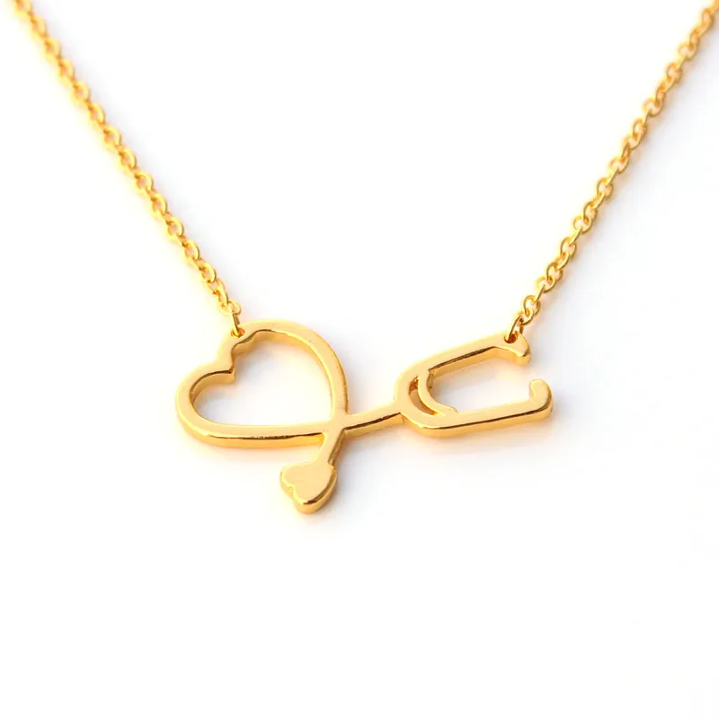 Подвеска в виде сердца медсестры|stethoscope necklace|heart pendant necklacenecklace for nurse |