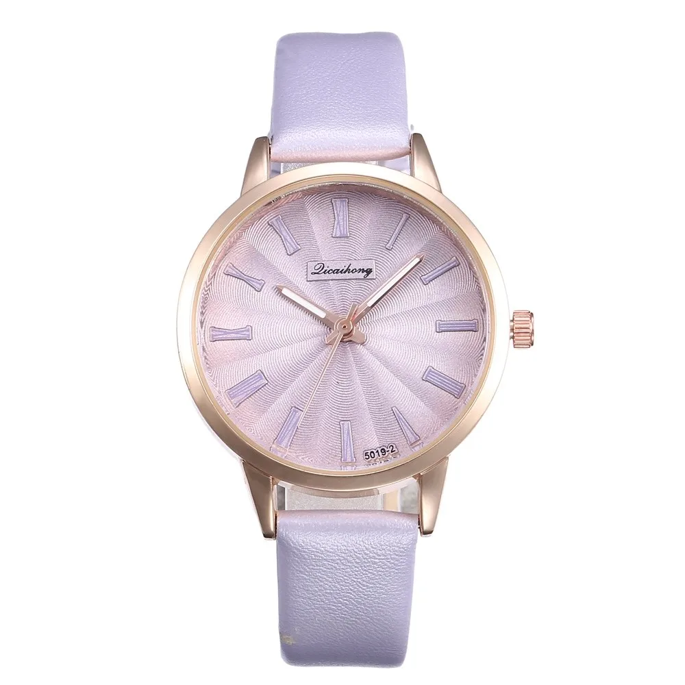 Модные часы для пар креативный минималистичный циферблат Женские Аналоговые с