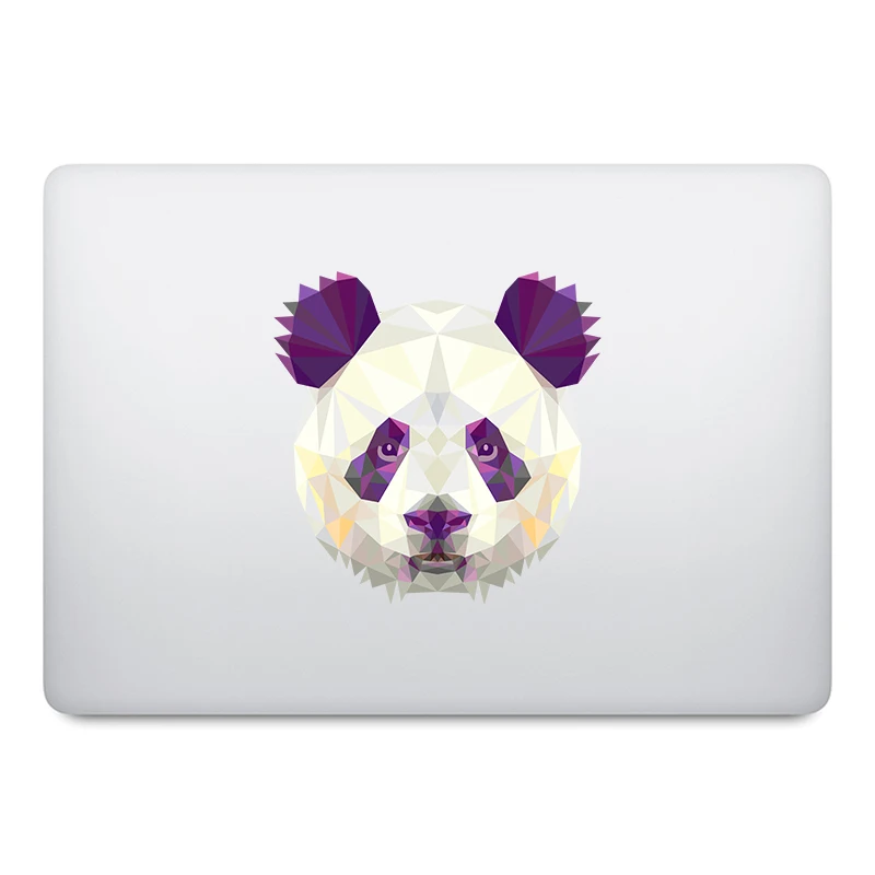 Геометрическая панда наклейка на ноутбук с большой головой для Macbook Pro Air Retina 11 12 13