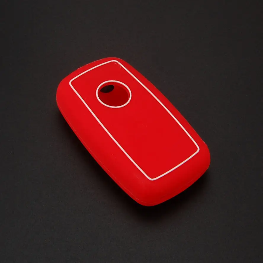 

For VW Passat Touran Tiguan 3 Button Flip Remote Key Red Silicone Cover Holder Case