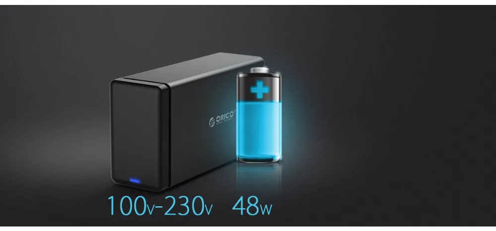 ORICO NS200U3 USB3.0 Настольный 3,5-дюймовый двойной диск на жестком диске шкаф sata3.0 серийный внешний 20 ТБ SATA
