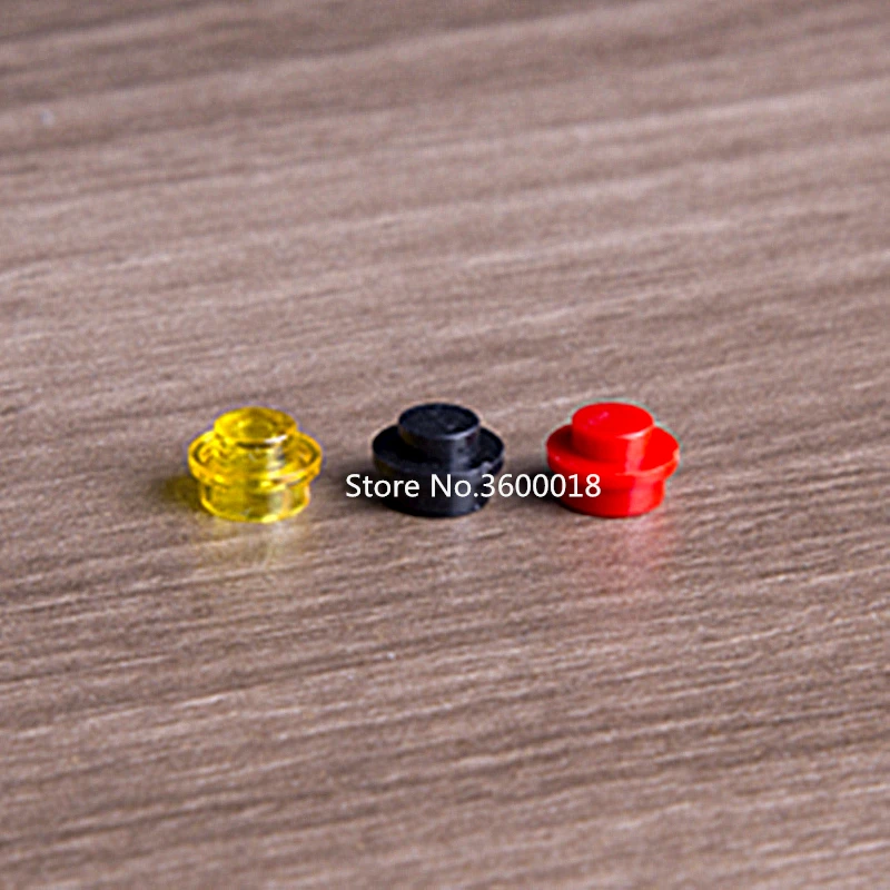 100 шт./лот DECOOL совместим с 6141 4073 MOC 1x1 круглая пластина DIY строительный блок сборка