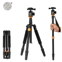 qzsd q999s portable professional travel camera tripod monopod with detachable ball head for slr camera canon nikon pentax sony