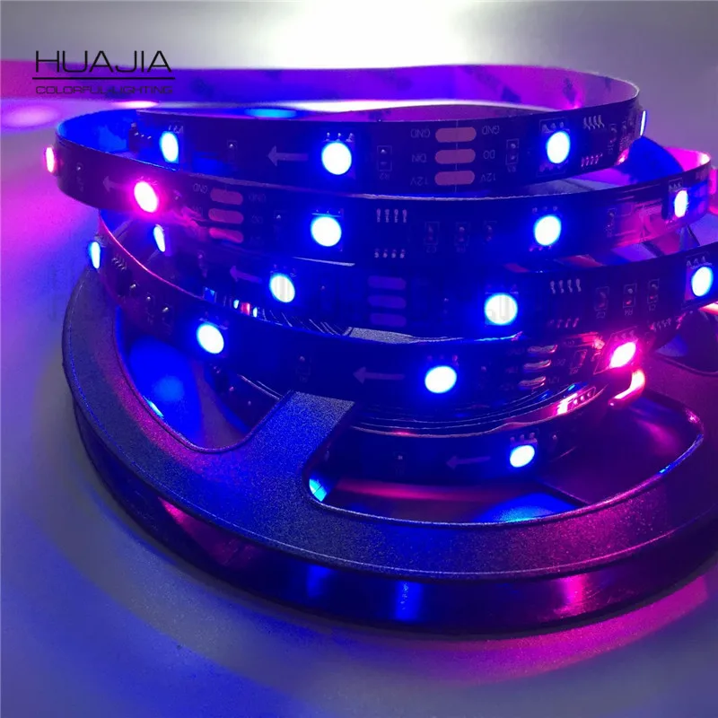 1 м 12В WS2811 30 штук 5050SMD цифровая RGB Мечта цветная Пиксельная Светодиодная лента 10 мм