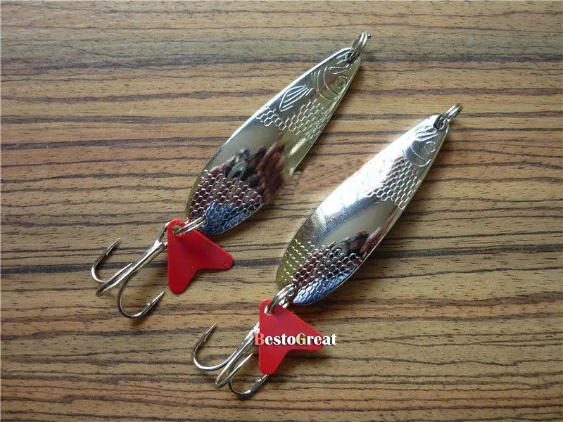 Online Cuchara De Pesca Señuelo Anzuelo Triblado Cebos 14g