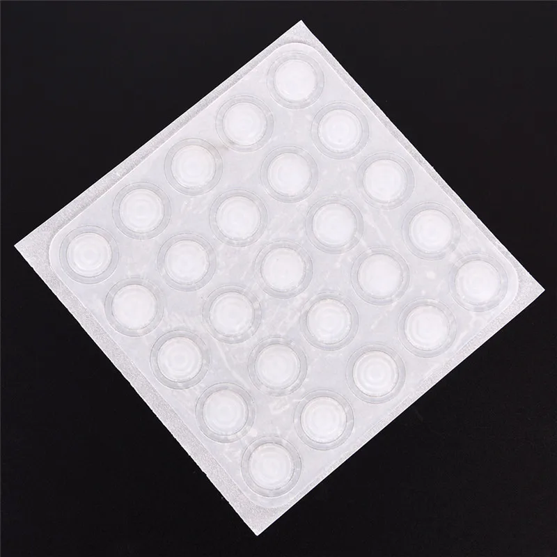 

25pcs/lot Transparent Silicone Label Sticker Gel Polish Color Button UV Gel Color Adhesive Paster Manicure Nail Art Tool