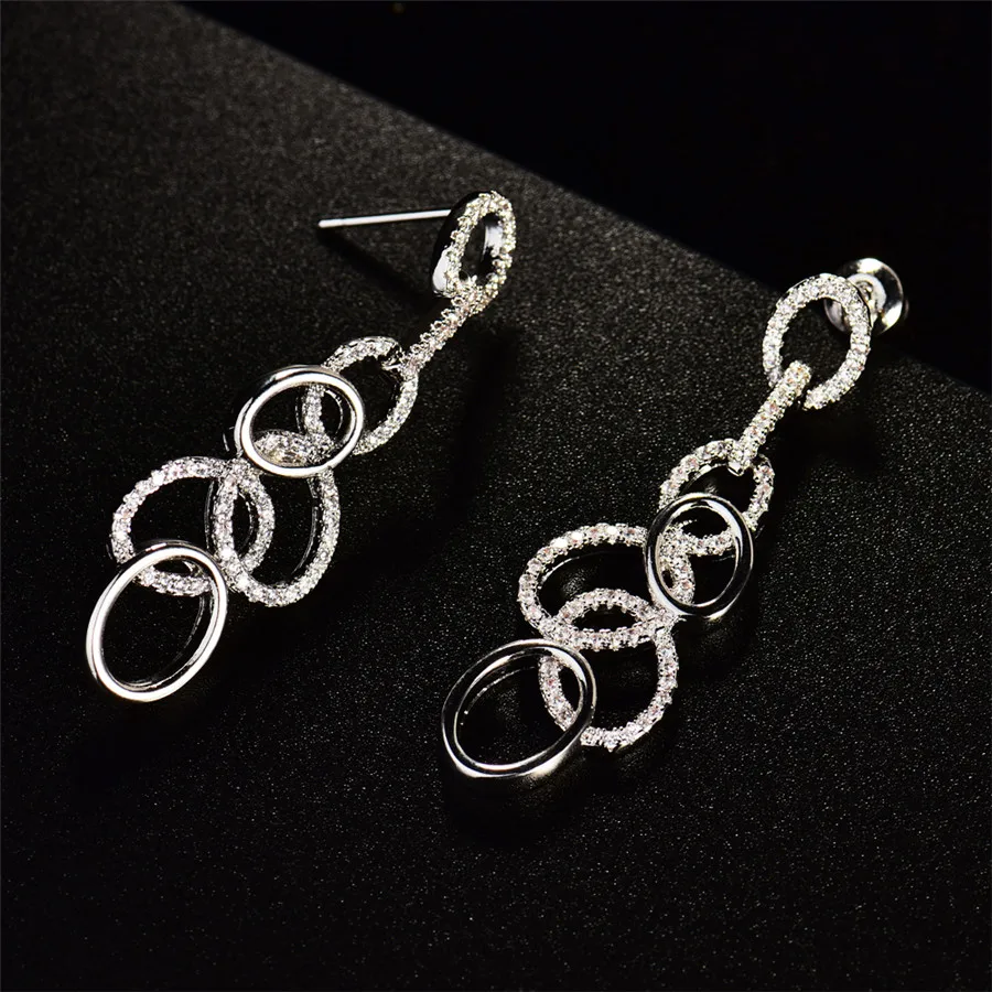 MOLIAM брендовые круглые серьги Модные ювелирные изделия из австрийского кристалла