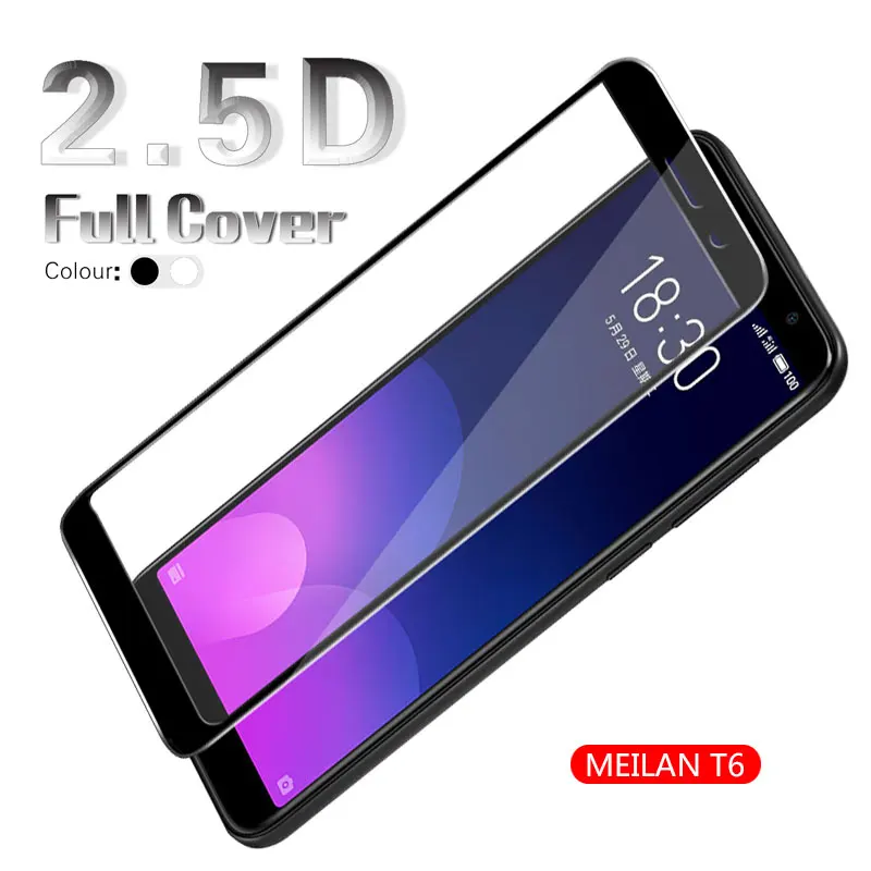 Закаленное стекло для Meizu M6T Meilan 6T цветная полноэкранная защитная пленка Синий