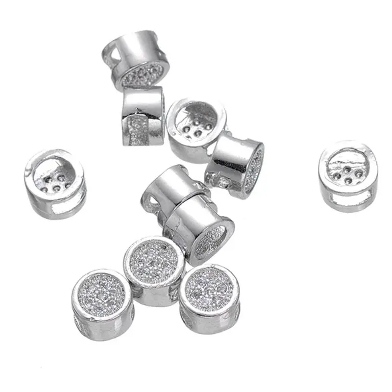 10 шт./партия круглые бусины с фианитом 6 мм|supplies for jewelry|supplies jewelry wholesalefor |