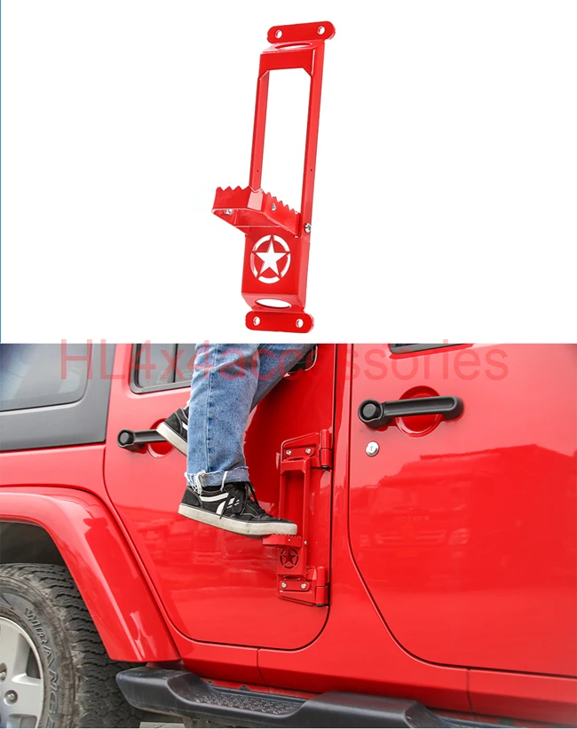 Однотонные стальные 2 цвета дверные ступени комплект дверных петель педаль для